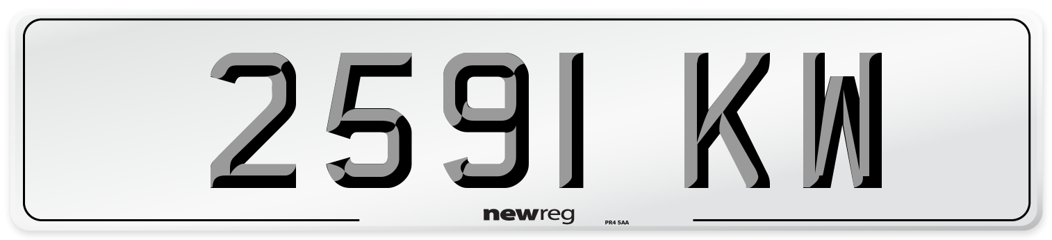 2591 KW Number Plate from New Reg